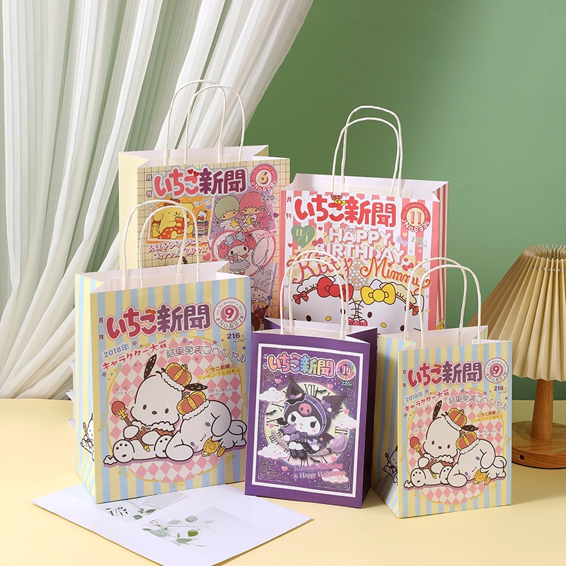 

Paper Bag Sanrio Series / Goodie Bag / Tas Kado / Gift / Small & Big / My Melody / Kuromi / Cinnamor