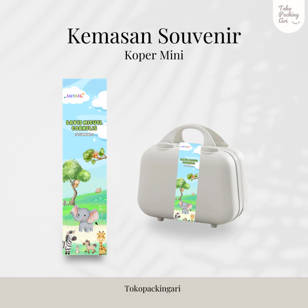 

Paperbelt Koper Kecil Souvenir Ulang Tahun | Animal series