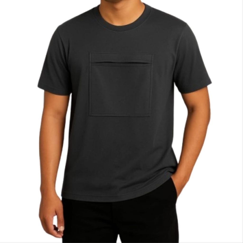 KAOS HITAM UMROH & HAJI ( ADA KANTONG DEPAN RESELETING )