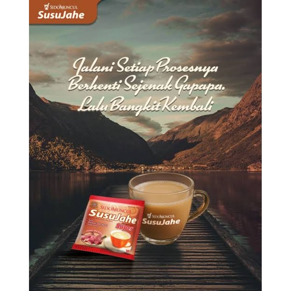 

Sidomuncul susu jahe isi 10 sachet
