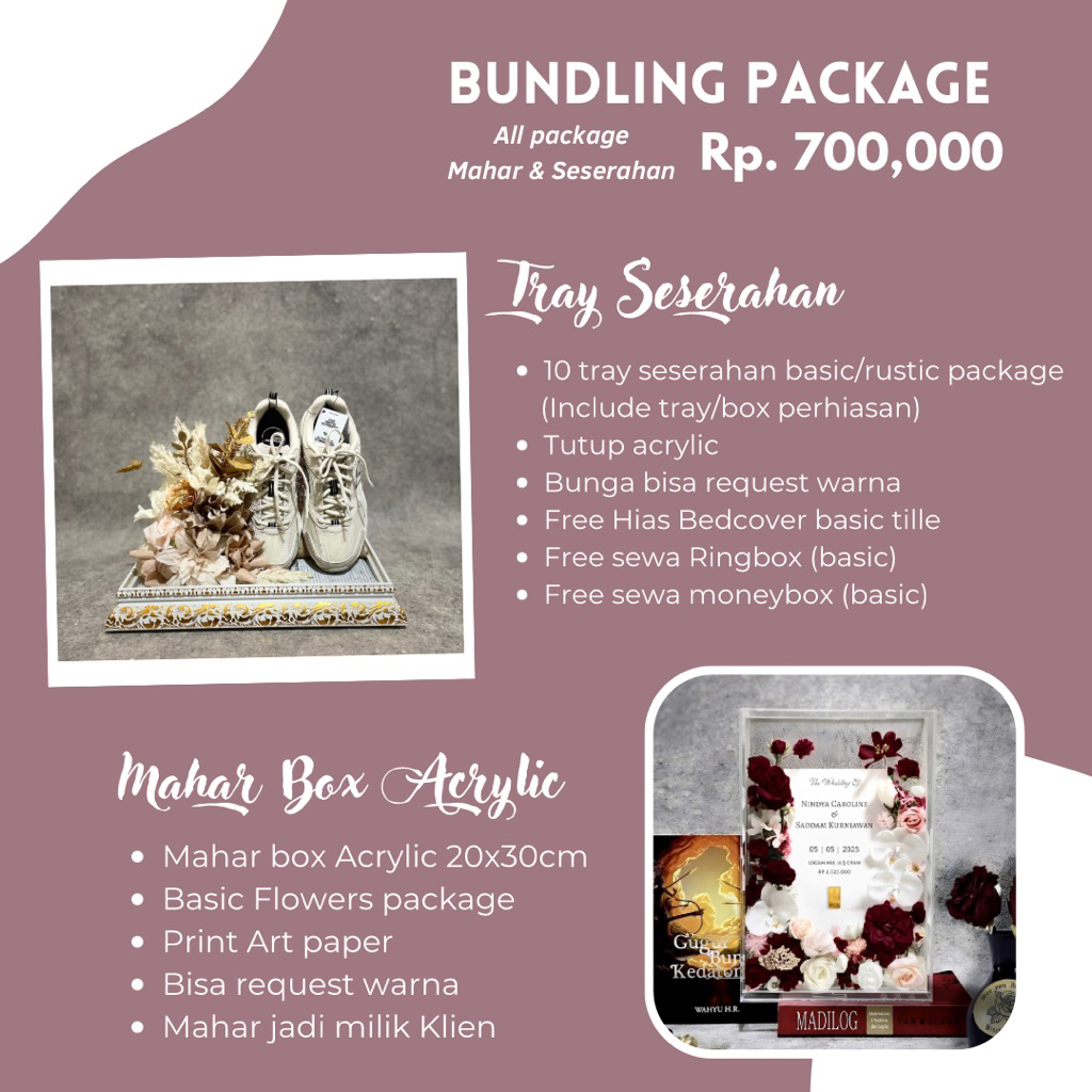 Package Mahar & Seserahan (SEWA)