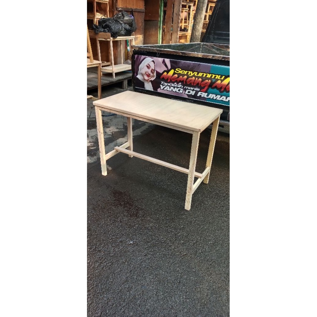 meja makan 120x60x75cm jatibelandah