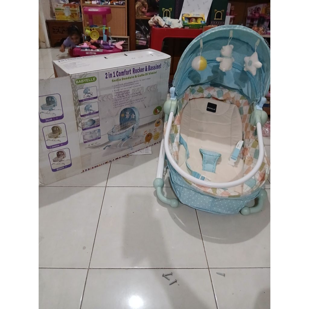Bouncer Babyelle kursi goyang bayi ayunan bayi