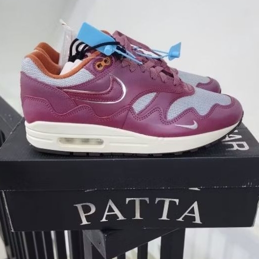 SEPATU NIKE AIRMAX 1 PATTA RUSH MAROON ORIGINAL DO9549 001 BNIB