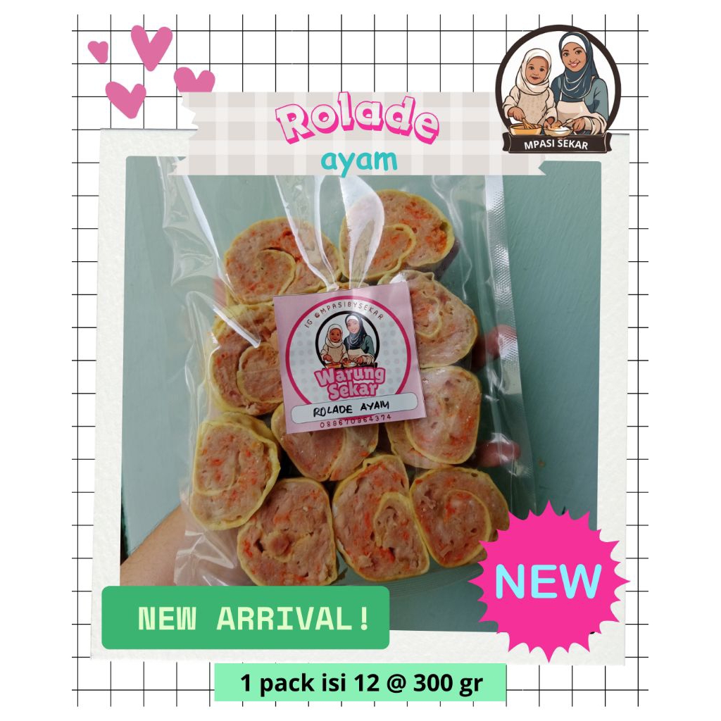 

PRE ORDER ROLADE AYAM SAYUR - EGG ROLL AYAM SAYUR