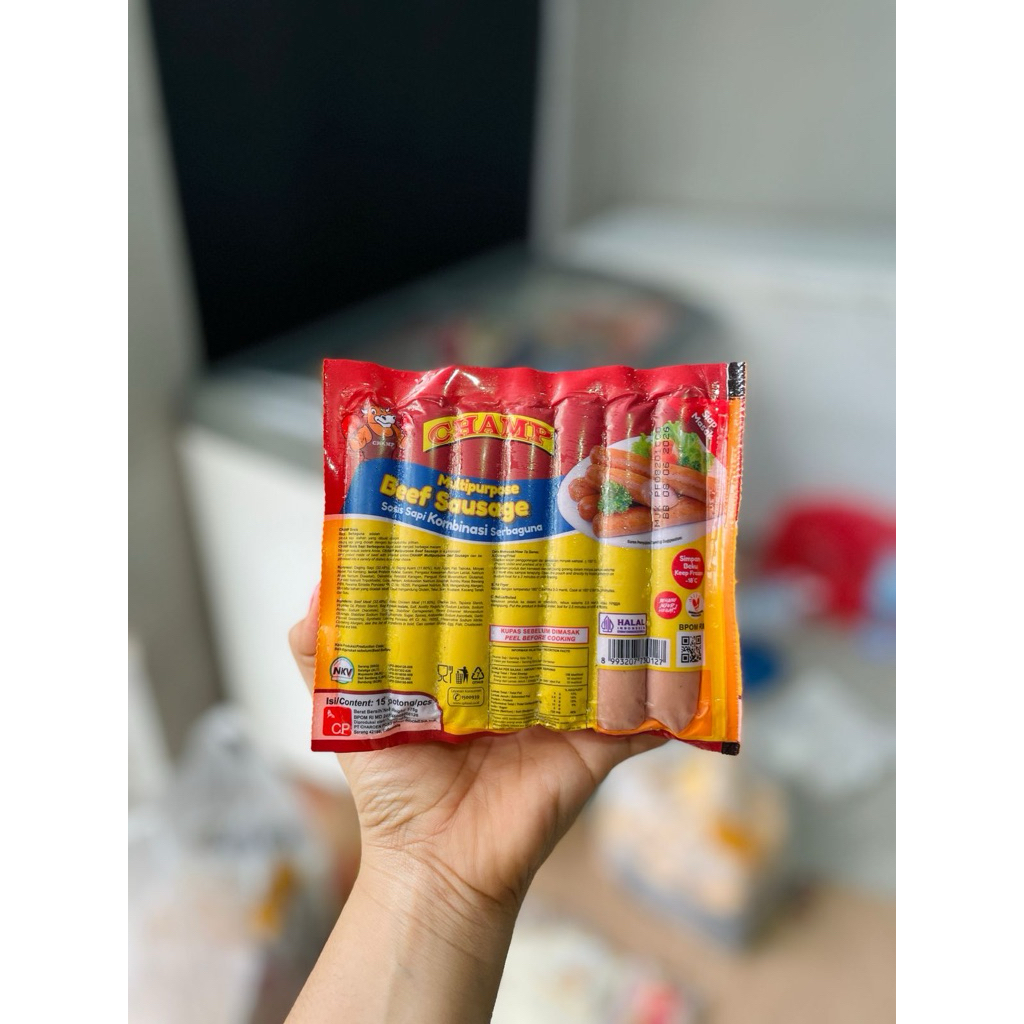

Champ sosis Sapi premium isi 15pcs
