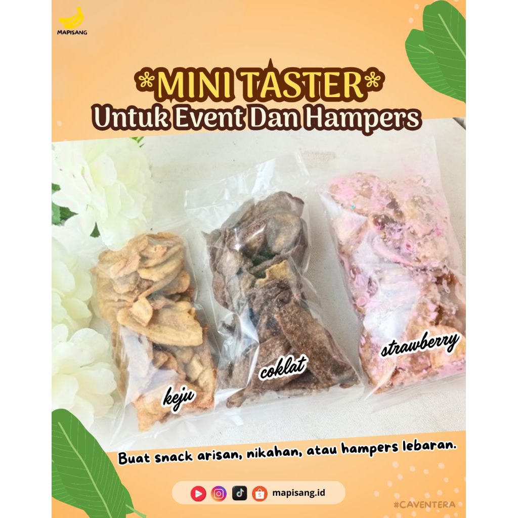 

Tester Mini Kripik Pisang Cavendish Aneka Rasa