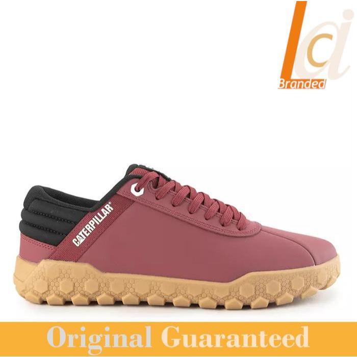 Sepatu Sneakers Pria Original Caterpillar Hex +  Biking Red