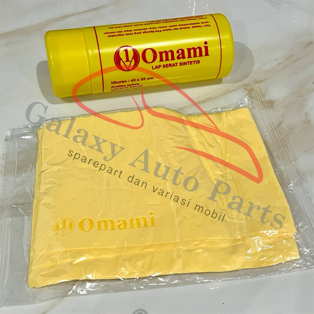 Lap kanebo chamois merk omami emboss asli