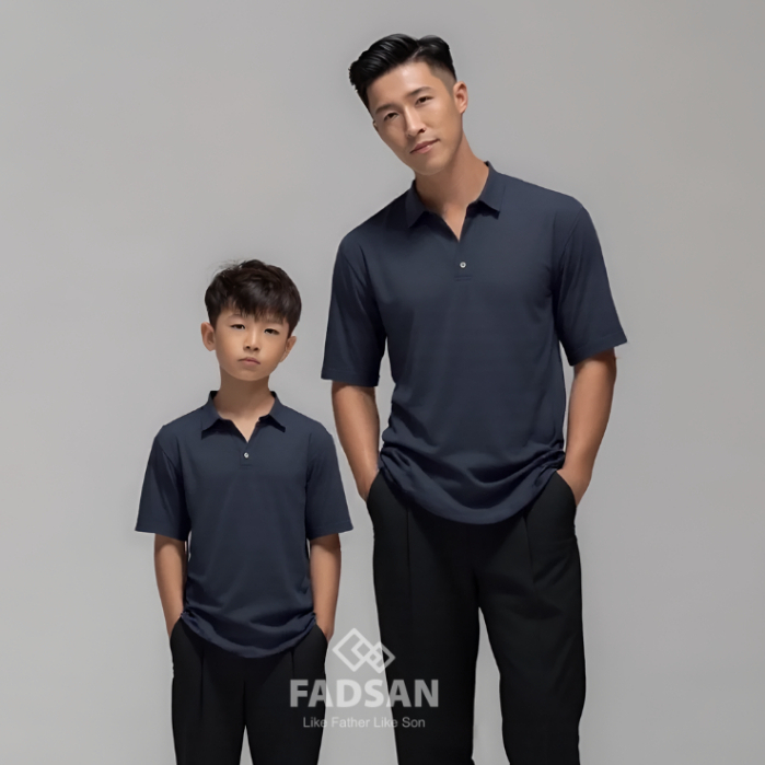 Kemko Polos Fadsan Ayah Anak | Baju Couple Casual Premium Pakaian Lokal Palta Series Fadsan