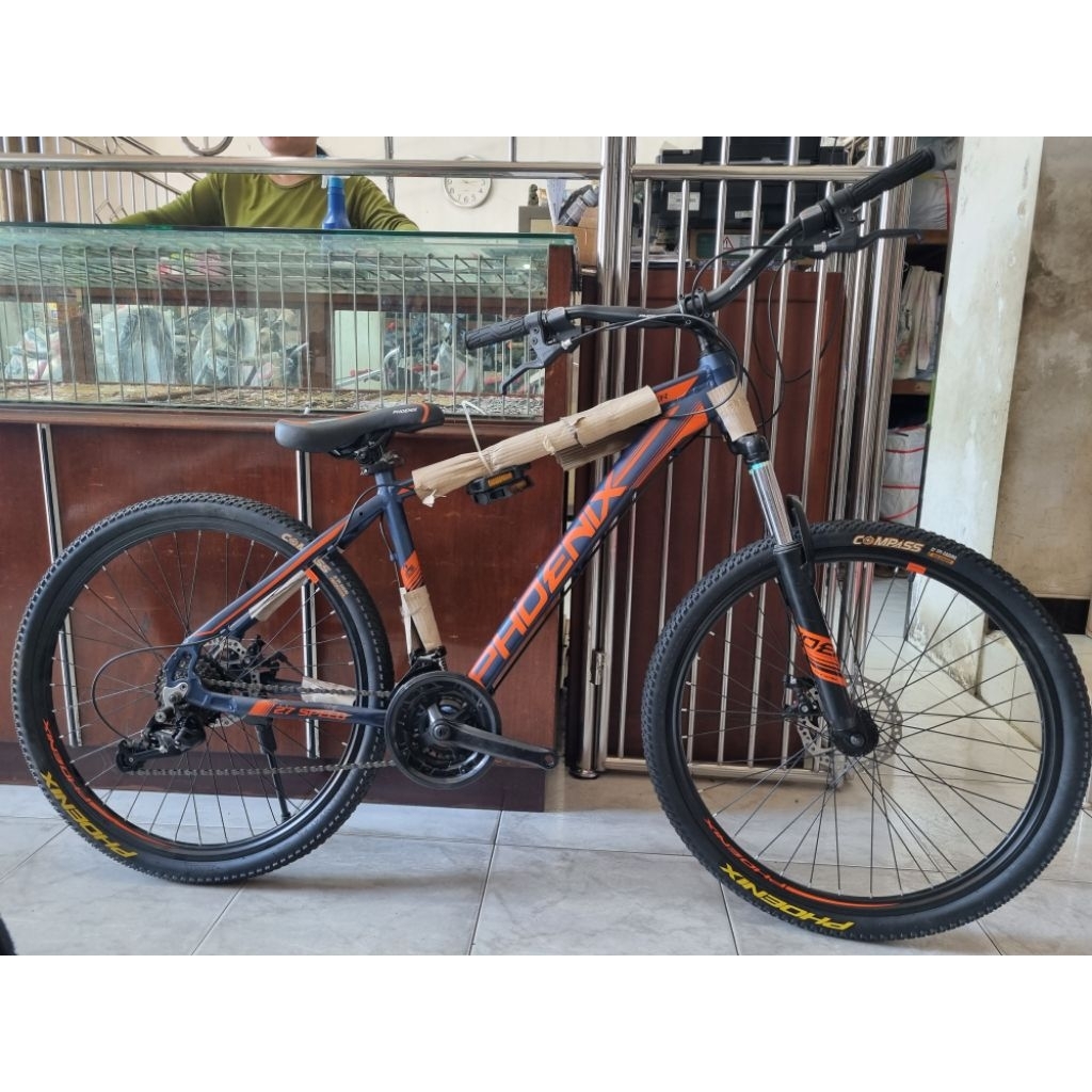 SEPEDA MTB 26 / 27.5 PHOENIX 182 XR OPERAN 9 SPEED + GARPU SOK + REM CAKRAM