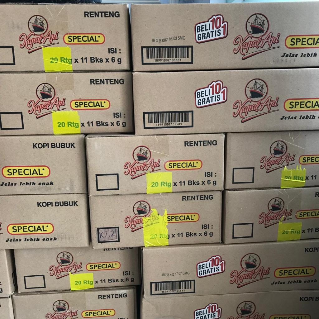 

KOPI KAPAL API SPECIAL KEMASAN SACHET 6 GRAM TANPA GULA 1 DUS ISI 20 RENTENG