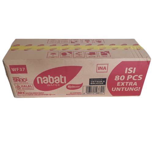 Brothoaly Wafer Nabati Richeese 2000 1 Dus Isi 80 Pcs