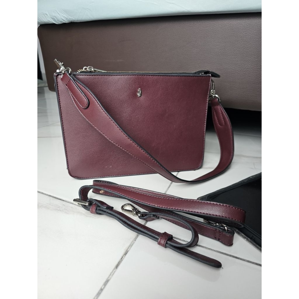 Hush Puppies tas maroon
