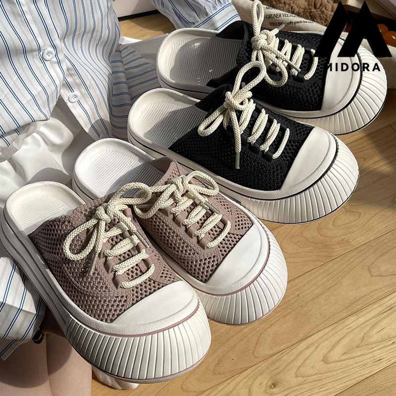 MIDORA Sepatu Sandal Wanita Wedges Sandal Cewek Karet Premium Ringan Empuk