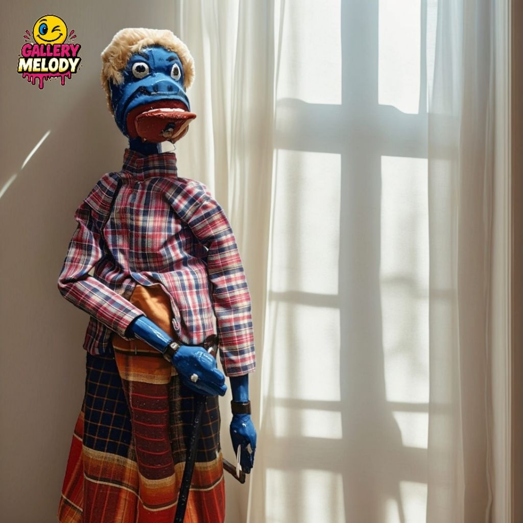 Wayang Golek Buta Calawak Ordinary Quality uk 35 cm