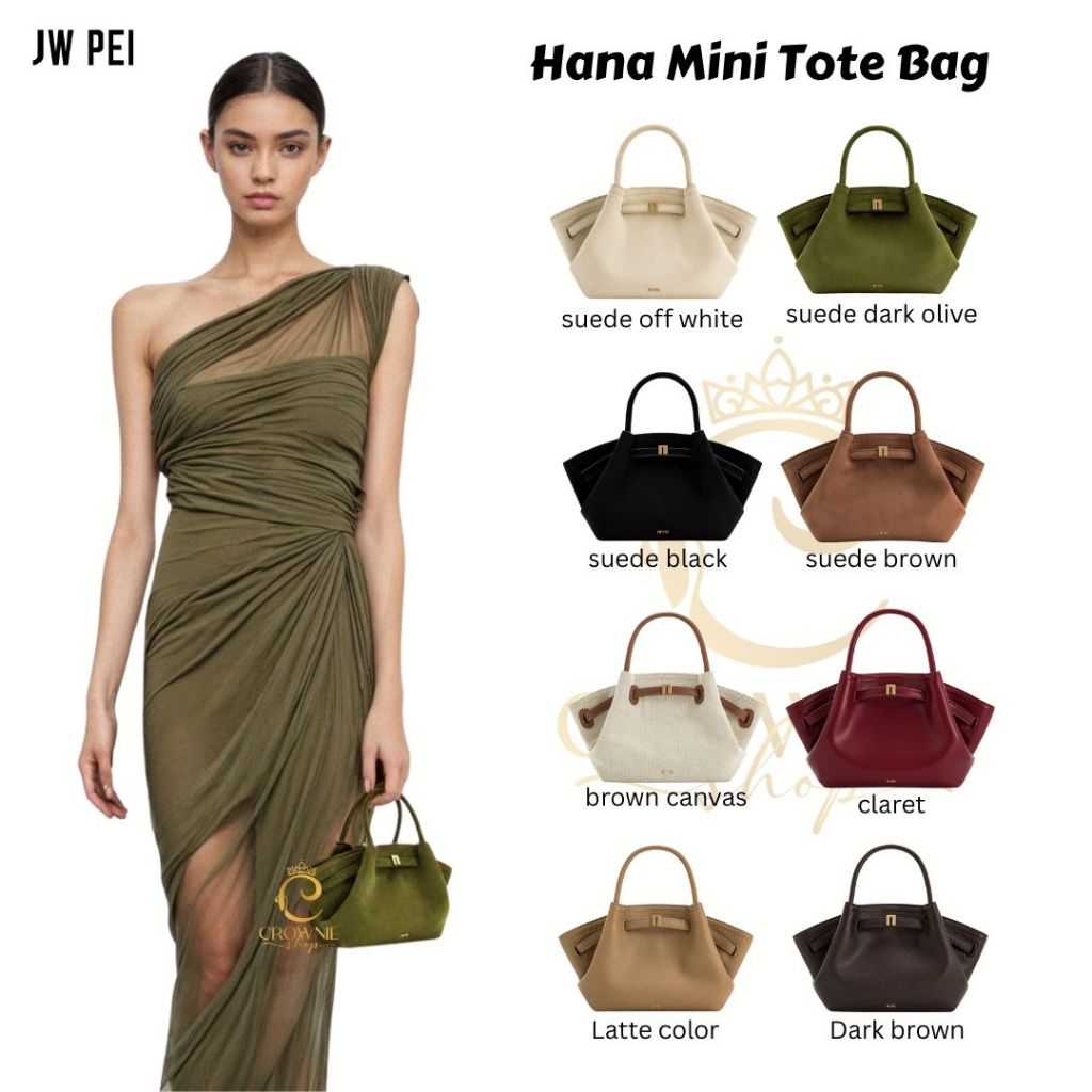 JW PEI original Hana Mini Faux Suede Tote Bag