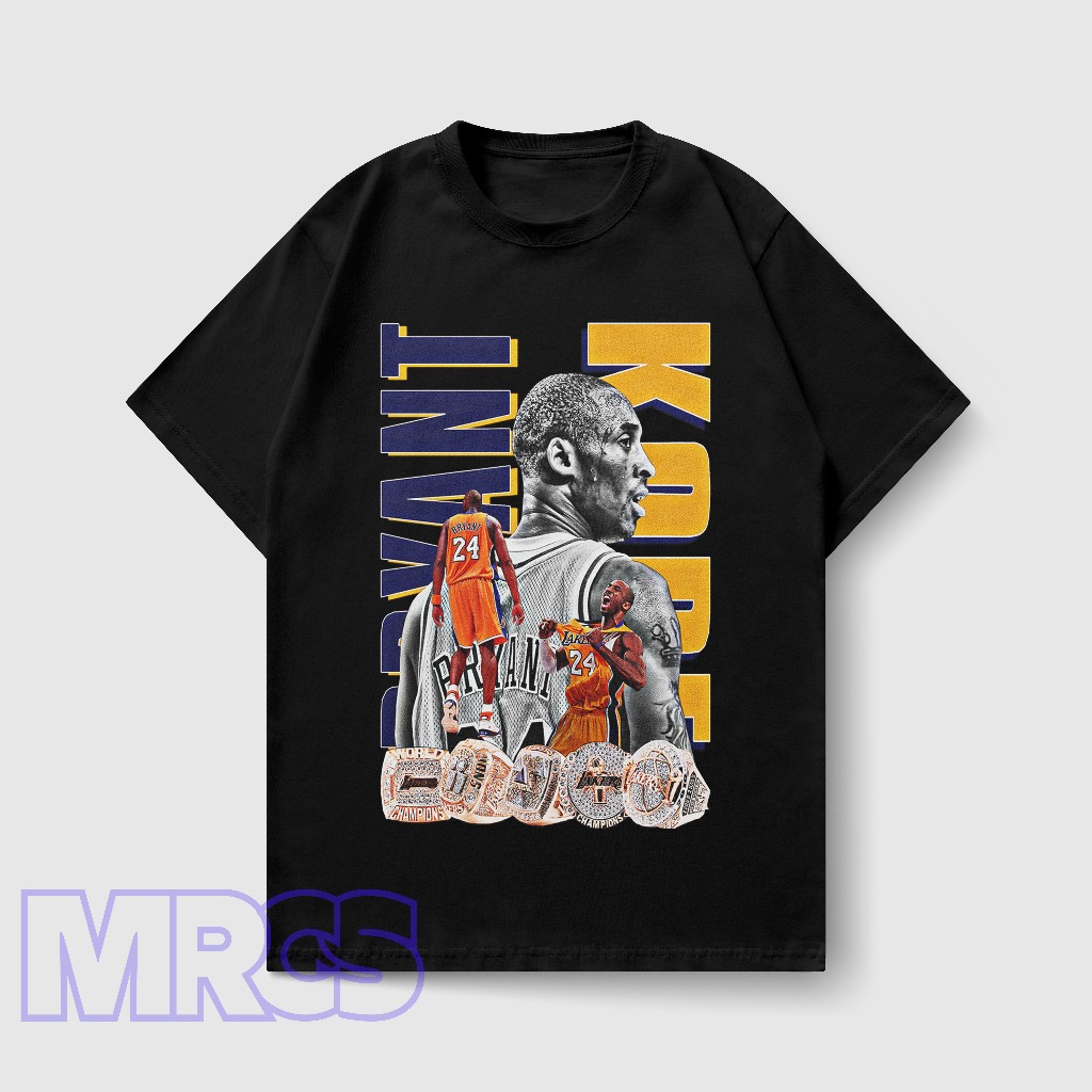 Kaos Oversize Pria Wanita Kobe Bryant NBA Lakers  Kaos Oversize Streetwear Retro Kobe Bryant