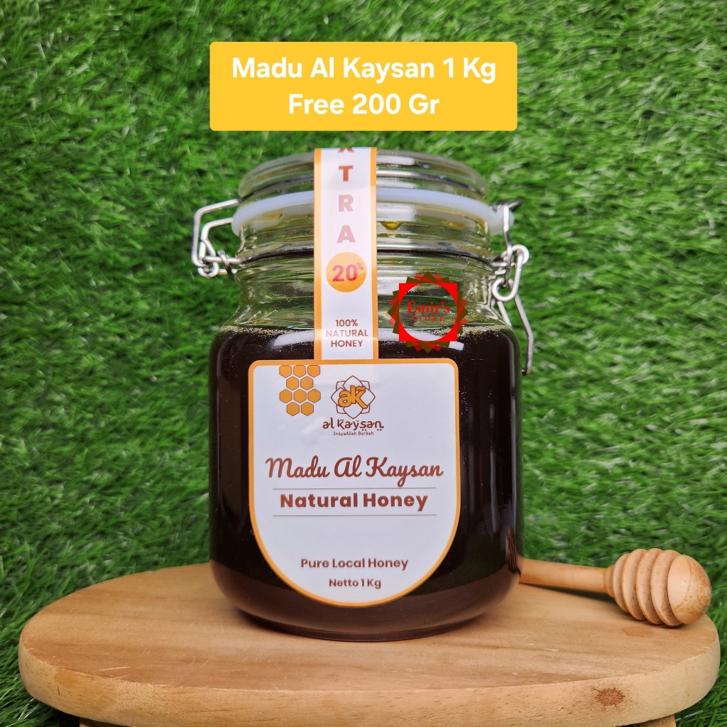 

Madu Al Kaysan Natural Honey | Madu Murni Al Kaysan | Madu Lokal Al Kaysan | 1 Kg Free 200 Gr