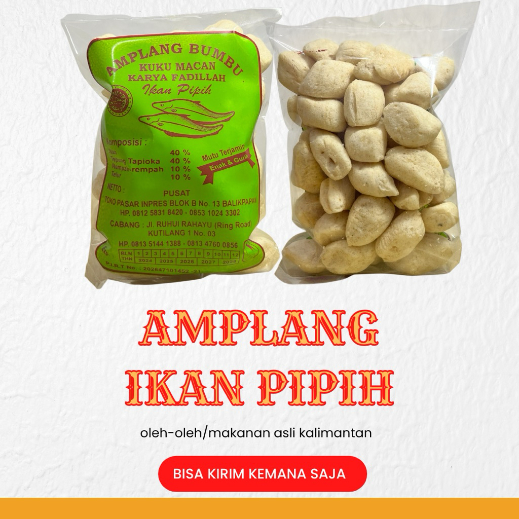 

[New] Amplang Asli Balikpapan Varian Ikan Pipih Gurih & Renyah