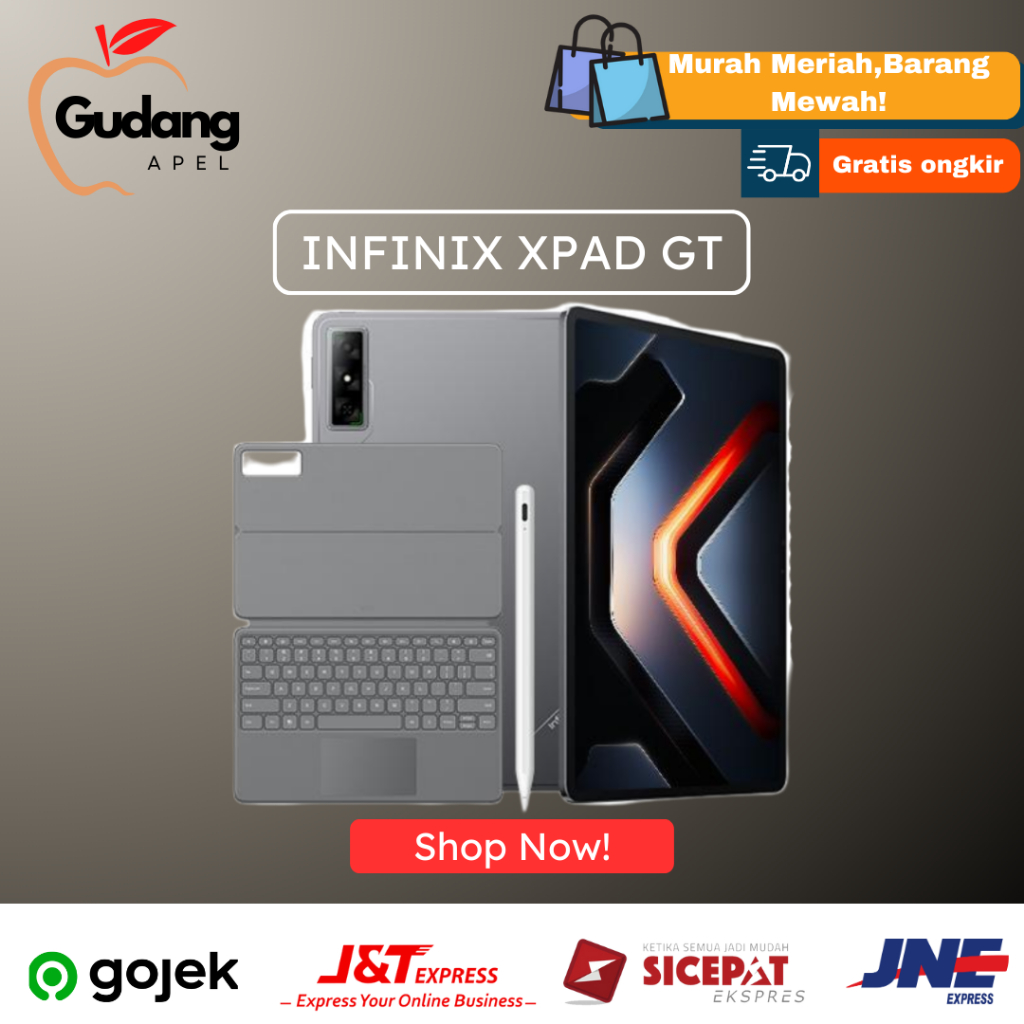 Infinix XPAD GT 8/256GB - Qualcomm Snapdragon 888 - 13" 144Hz - 10000 mAh - 8 Speakers with 3D Sound