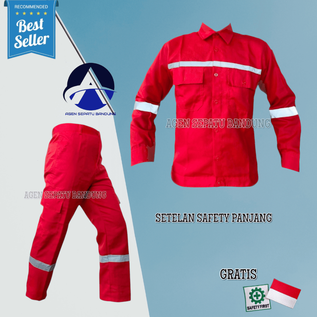 Grosir Wearpack safety model setelan baju + celana Katelpak / werpak / wearpak