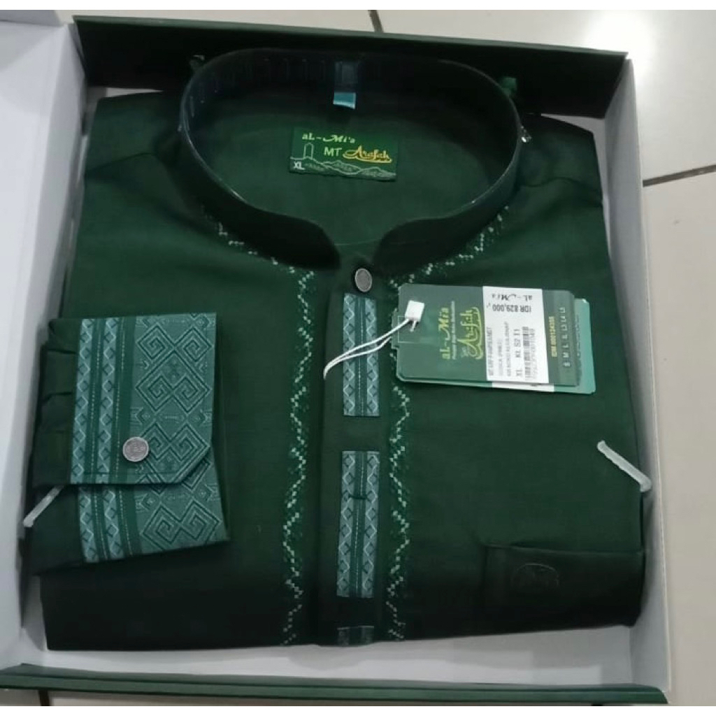 Baju Koko almia Koko almia mt arafah kantong 3 - baju Koko almia original