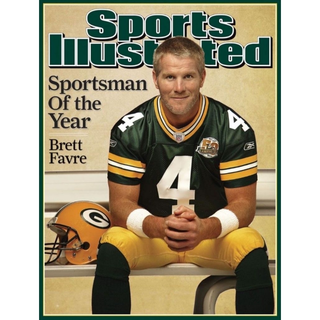 Kaos jersey vintage NFL Green Bay Packer "Brett Favre 04" Big Size