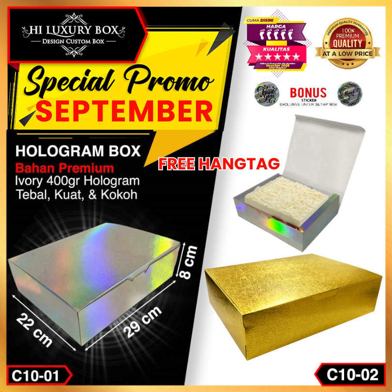 

Box Kue - Kotak Kado Hologram - Gift Box - C10