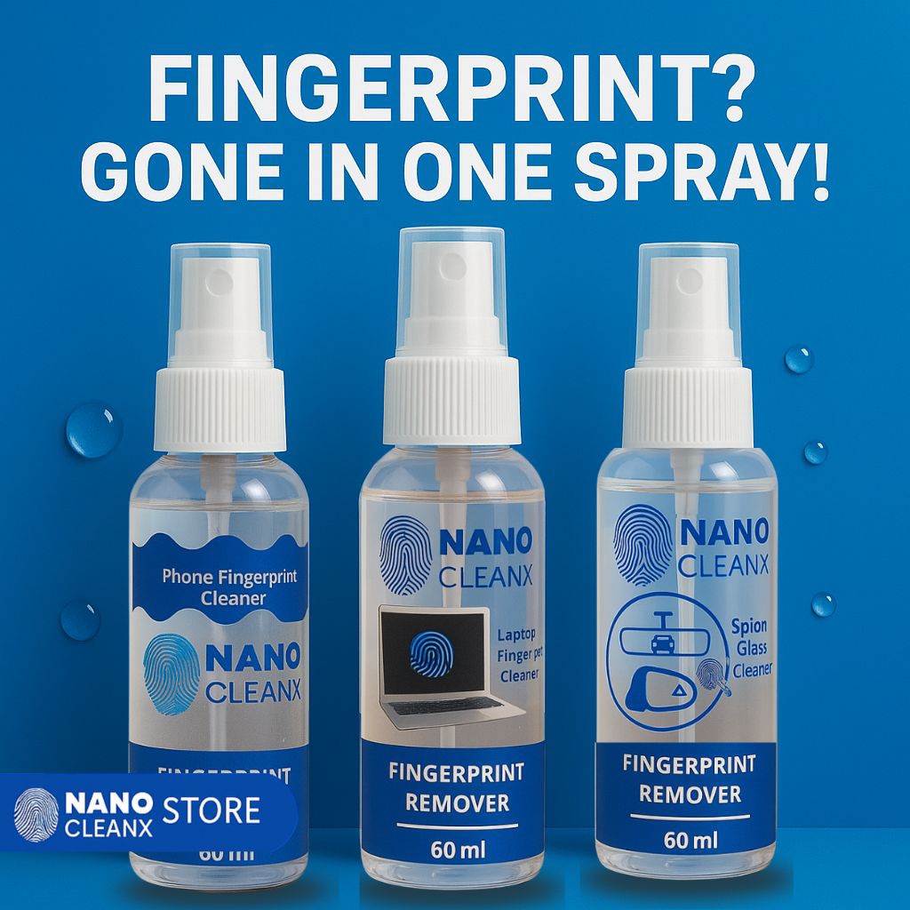 Nano Cleanx Spray Pembersih Layar HP Laptop Spion 60ml – Hilangkan Sidik Jari & Noda
