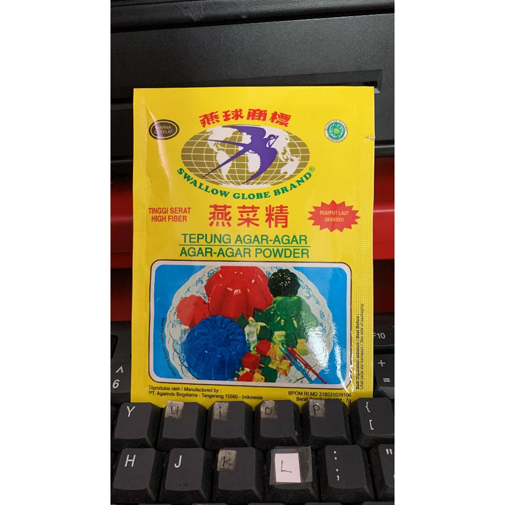 

Agar-Agar Swallow Globe 7gr Warna Beragam