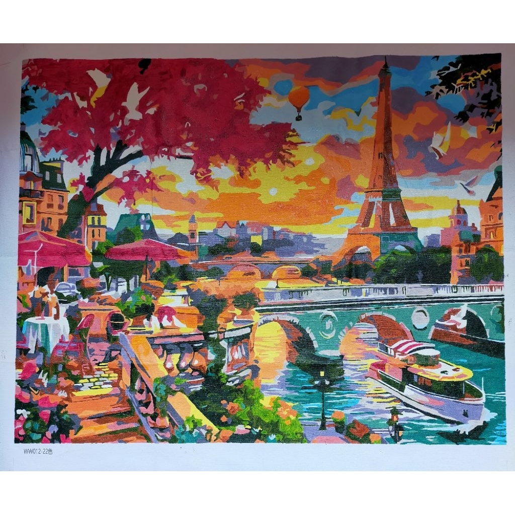 

painting by number finishing