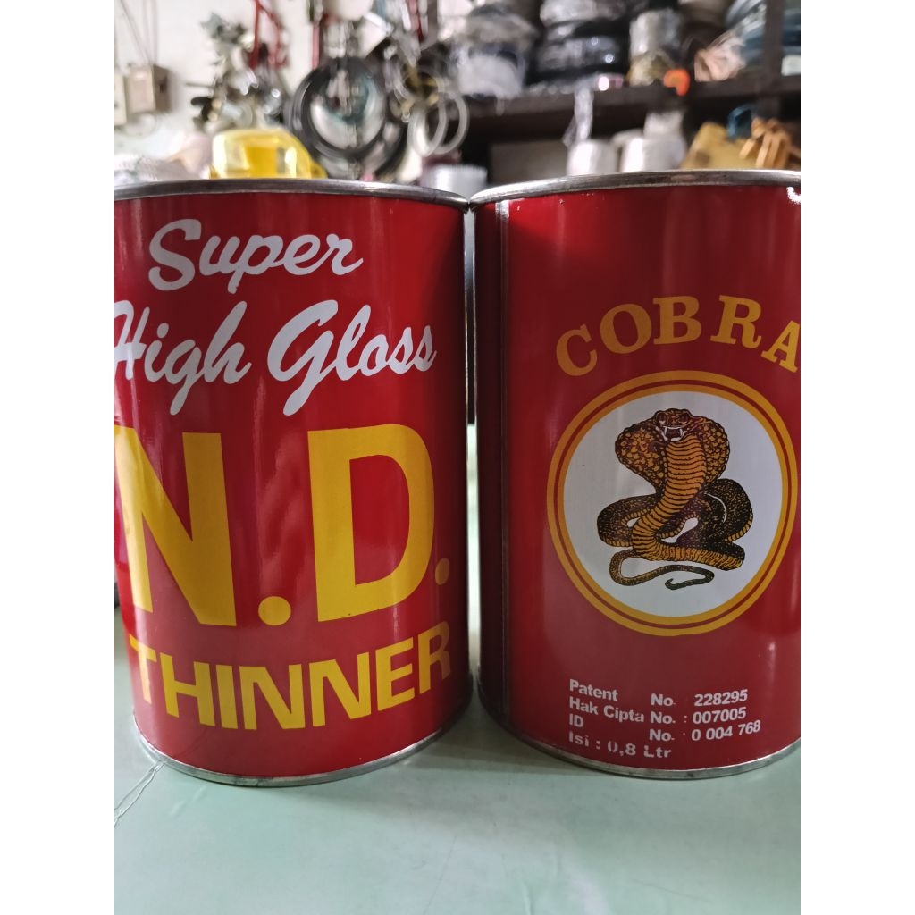 THINNER COBRA MERAH. THINNER SUPER HIGH GLOSS. THINNER COBRA