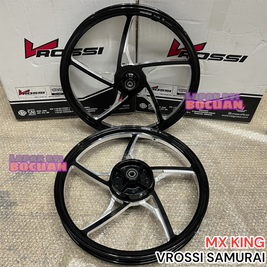 Velg VRossi CNC Samurai Palang 5 Ring 17 MX King Pelek Motor ROSSI Premium PALANG 5 JUPITER KZR