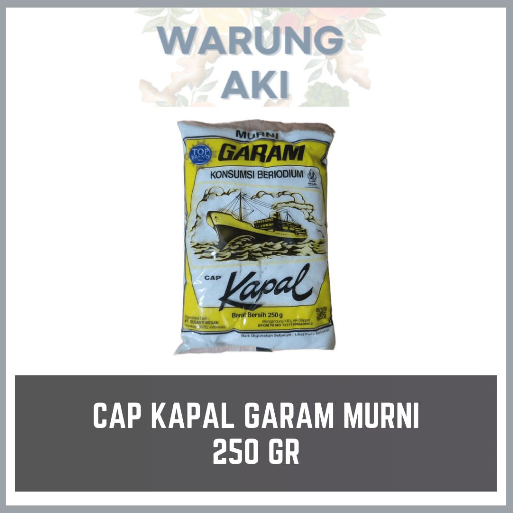 

Cap Kapal Garam Murni 250gr