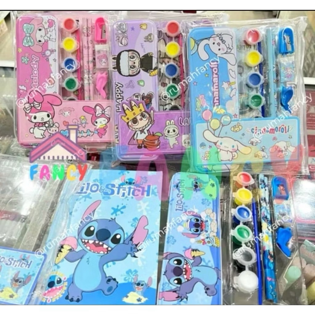 

Paket Alat Tulis + Cat Air Study Set Lucu / Stationery Paket Set Melukis