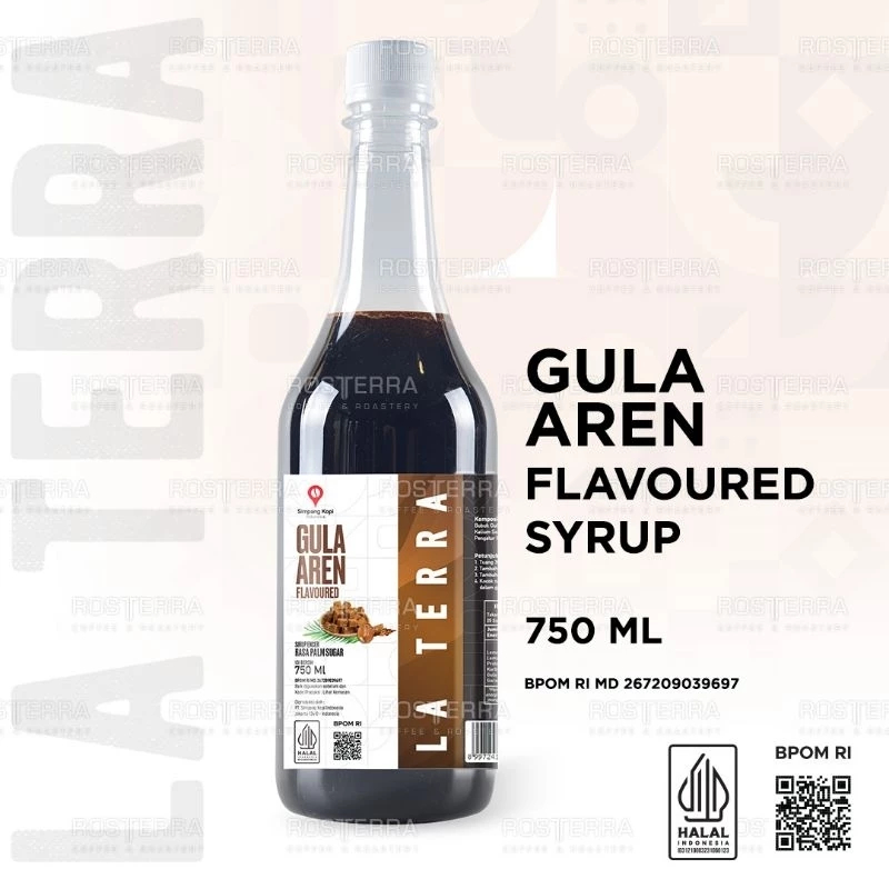 

La Terra Syrup Aren 750 ml | Flavor Sirup Minuman Rasa Palm Sugar
