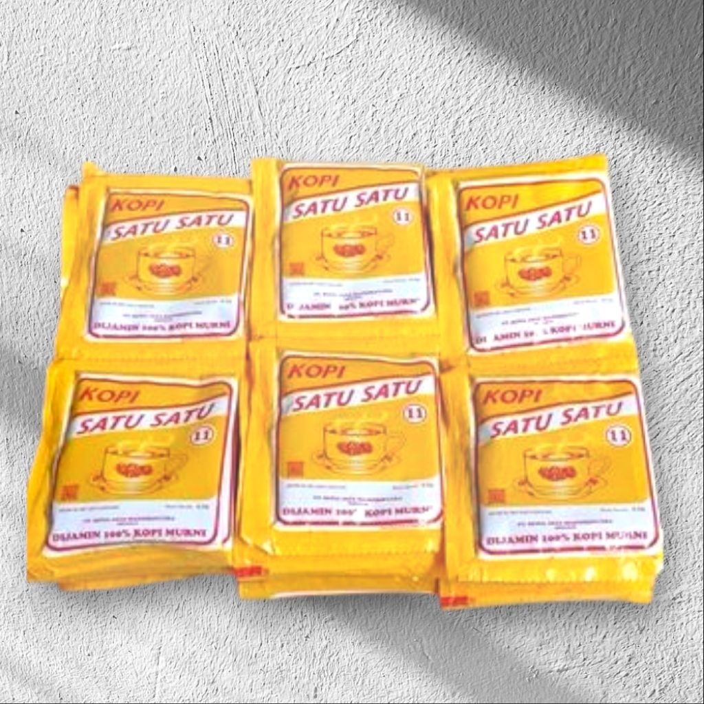 

Kopi Bubuk Satu Satu Renteng Kemasan 6 gr 250 gr