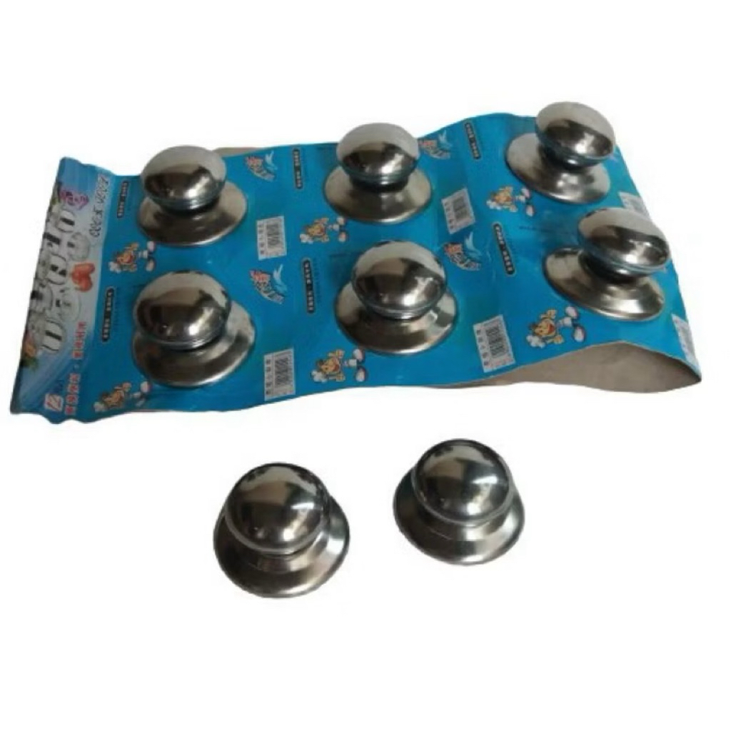 Knop Knob Tutup Panci Pentolan Tutup Wajan Handle Pegangan Penutup Wajan Stainless