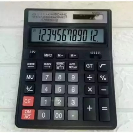 

Calculator SDC-444C - Kalkulator Meja Office Kantor 12 Digit Baterai AA CT
