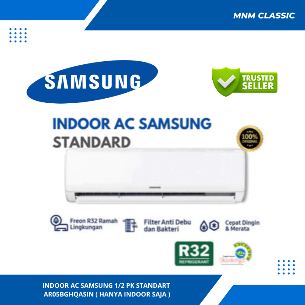 INDOOR AC SAMSUNG 1/2 PK STANDART  AR05BGHQASIN ( HANYA INDOOR SAJA )
