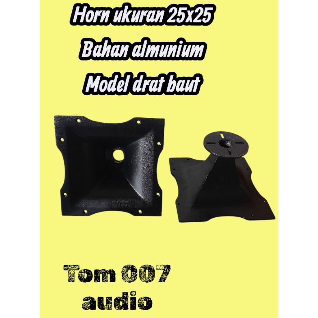 horn tweeter,horn tweeter ukuran 25x25,horn tweeter bahan almunium,horn