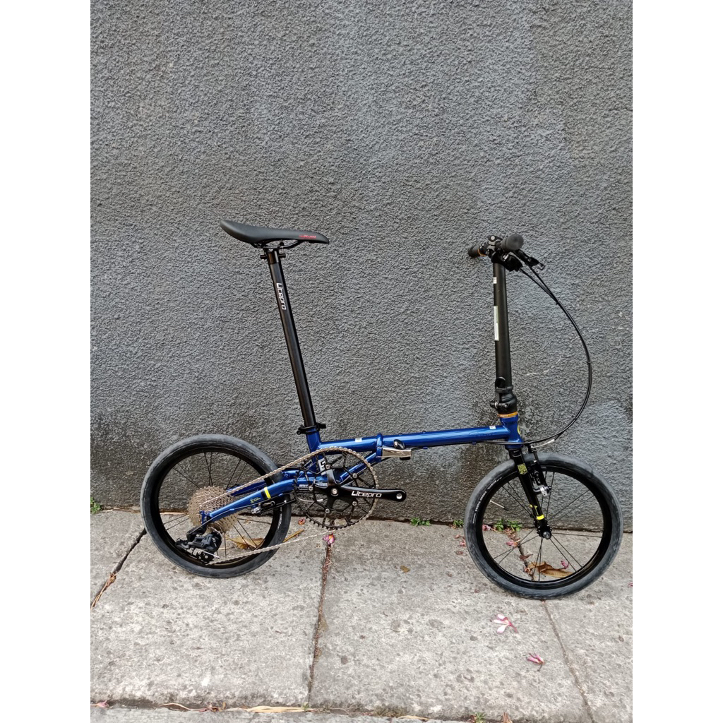 sepeda lipat fnhon gust 16 ubrake 10 speed new rakit