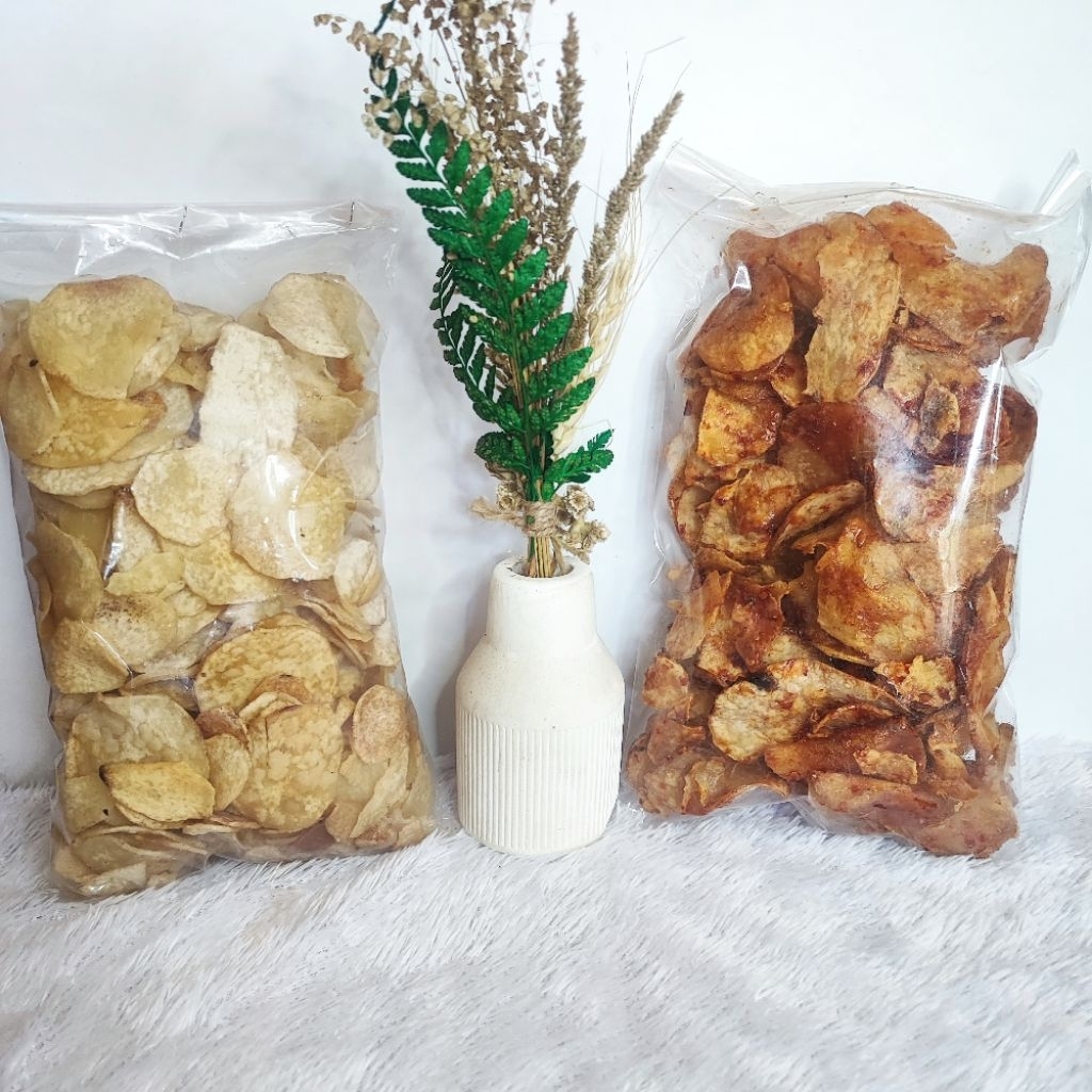 

Keripik Talas Keripik Ubi Talas Renyah Pedas Manis/Original 200g Cemilan Sultan Oleh Oleh Kebumen