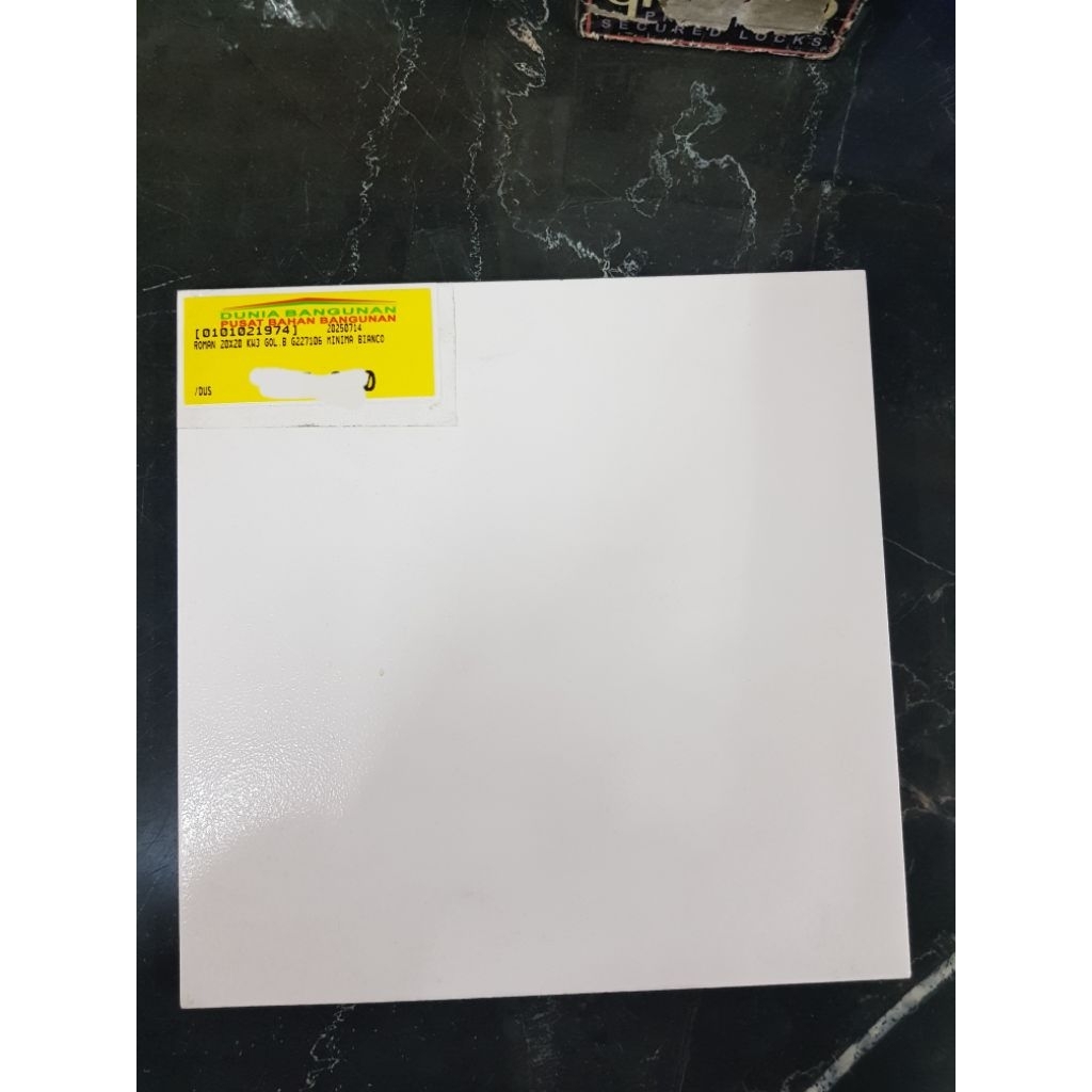 keramik 20x20 Minima bianco/glossy/putih polos