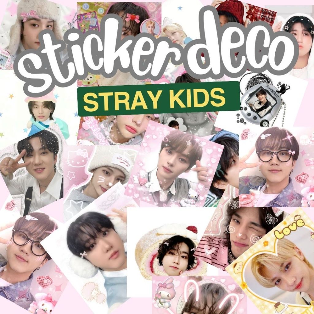 

50pcs Stray Kids sticker deco kpop journal mail 3,5 x 3,5 stiker freebies
