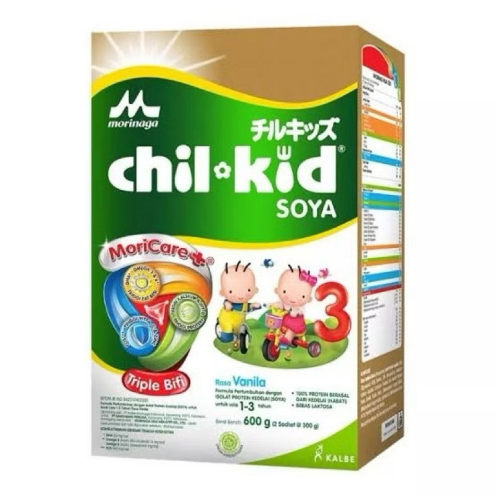 

Morinaga Chil-kid soya 3 rasa vanila 600gr