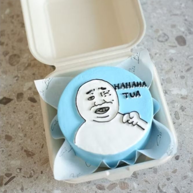 Bento Cake Jokes / Korean Cake Fresh Cream Cake - Kue Ulang Tahun