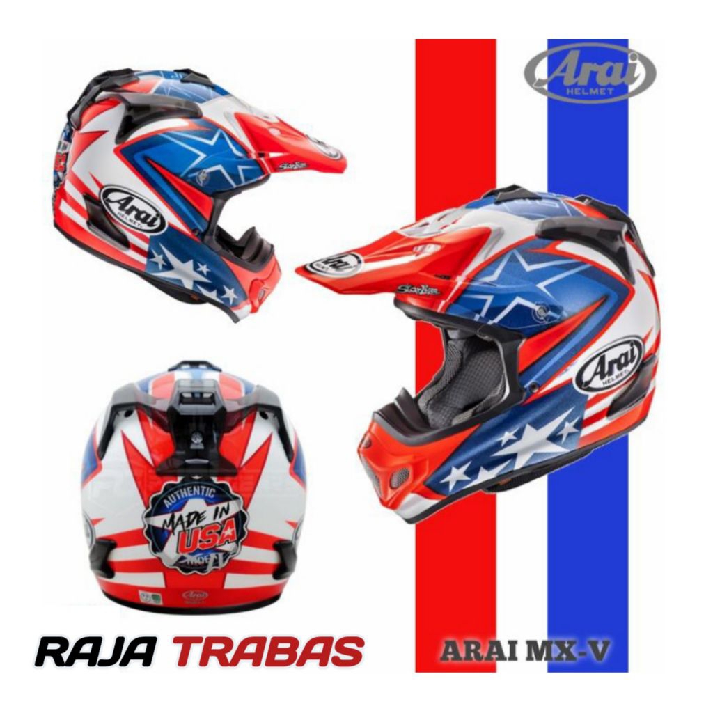 HELM ARAI MX V /HELM TRAILL MERK ARAI / HELM CROSS