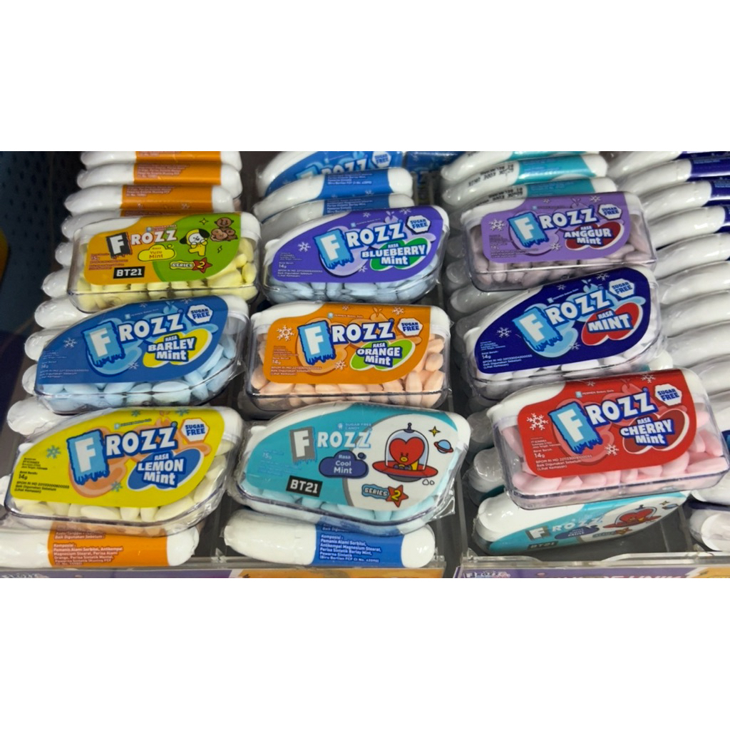 

FROZZ candy mint 14/15gram aneka rasa
